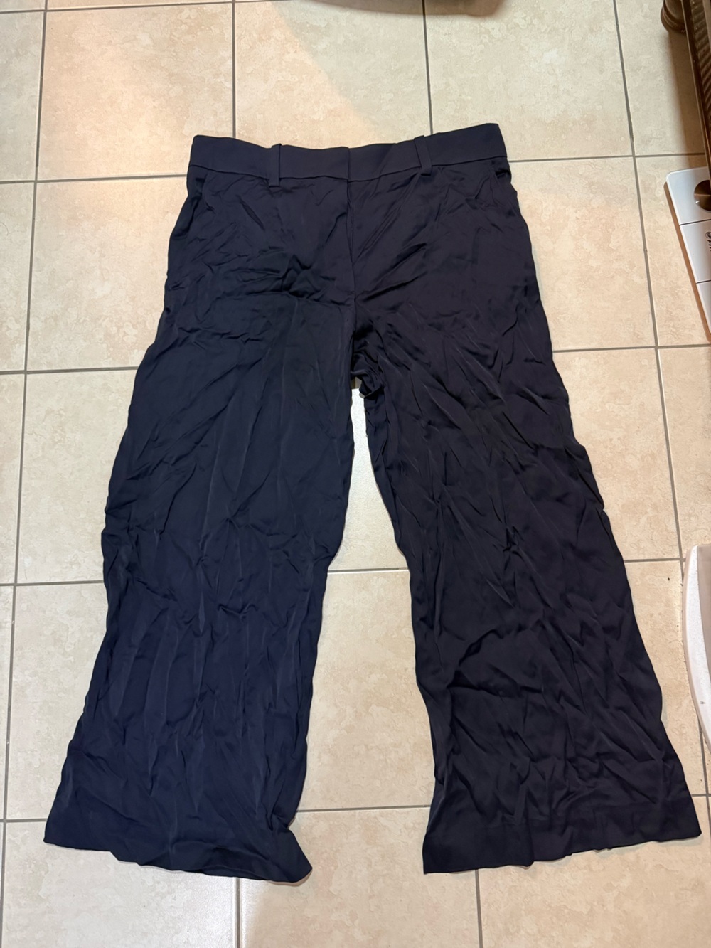 COS Navy Wide-Leg Trousers